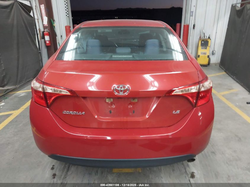 2017 Toyota Corolla Le VIN: 5YFBURHE8HP622901 Lot: 43981186