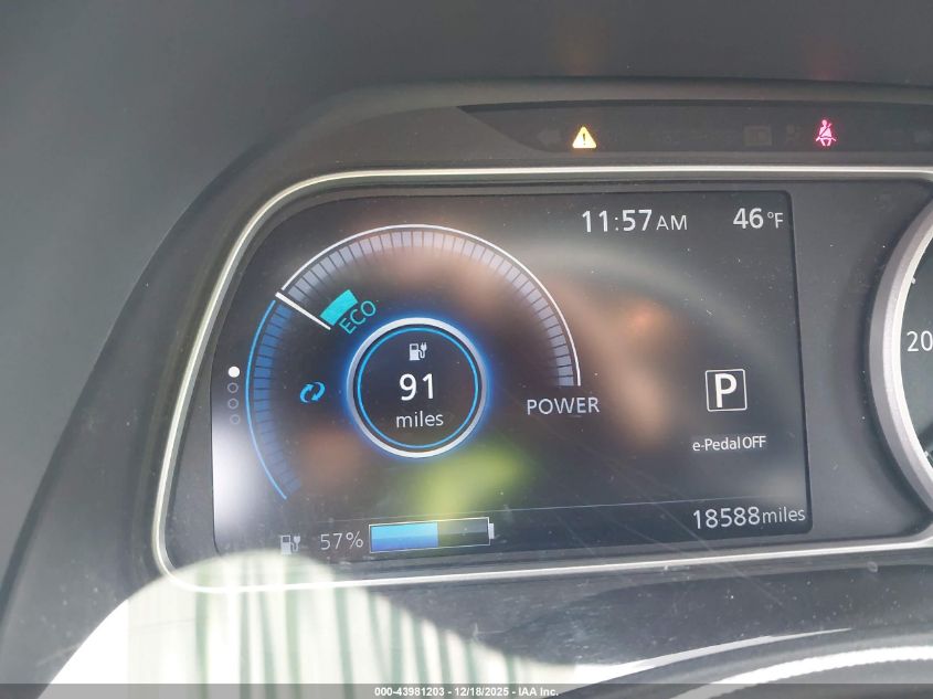 2019 Nissan Leaf Sv VIN: 1N4AZ1CP8KC317511 Lot: 43981203