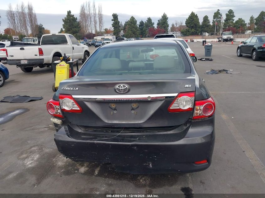 2011 Toyota Corolla Le VIN: JTDBU4EEXB9166016 Lot: 43981215