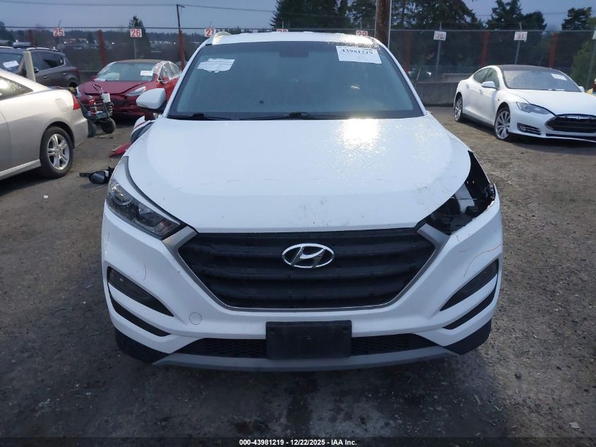 2017 Hyundai Tucson Sport VIN: KM8J3CA2XHU396337 Lot: 43981219
