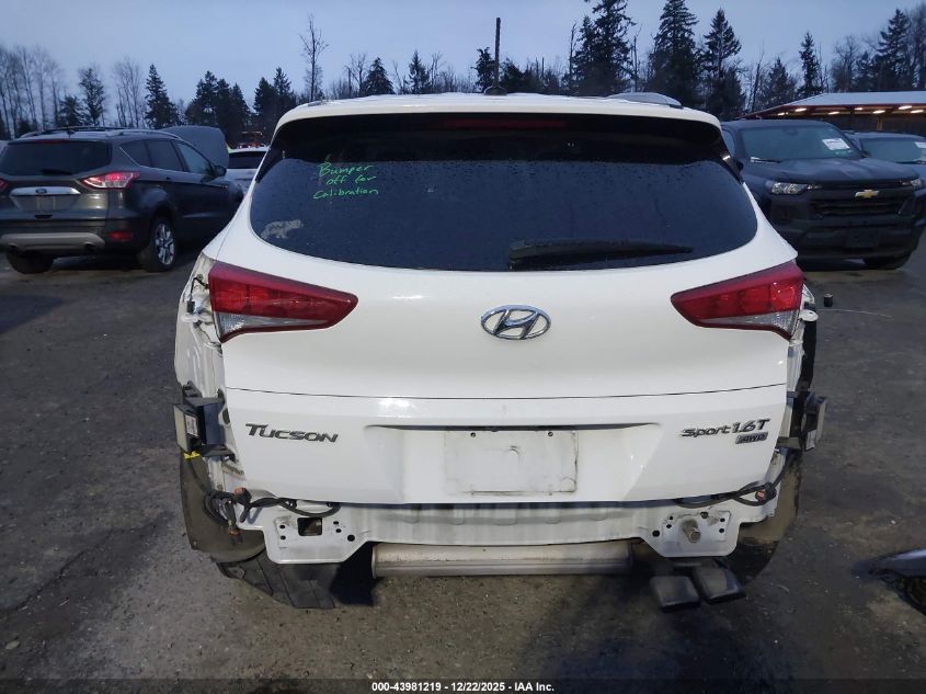 2017 Hyundai Tucson Sport VIN: KM8J3CA2XHU396337 Lot: 43981219