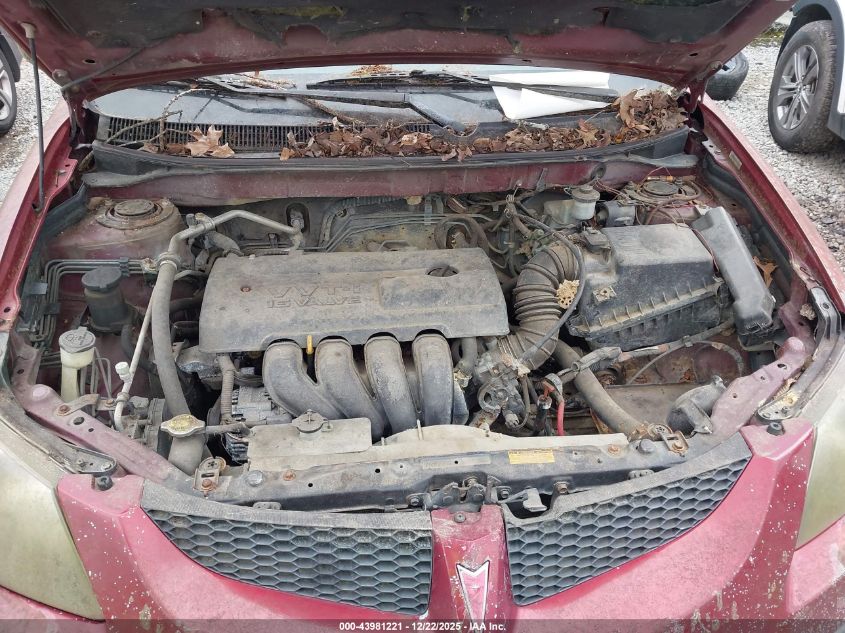 2004 Pontiac Vibe VIN: 5Y2SM62854Z435262 Lot: 43981221