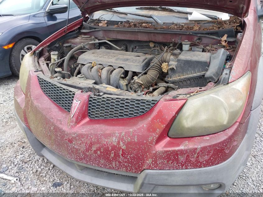 2004 Pontiac Vibe VIN: 5Y2SM62854Z435262 Lot: 43981221