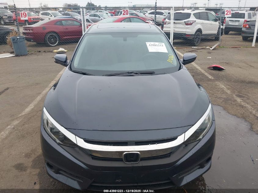 2017 Honda Civic Ex-T VIN: 19XFC1F30HE206835 Lot: 43981223