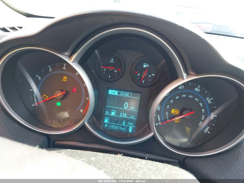 2013 Chevrolet Cruze Lt VIN: 1G1PK5SB3D7210649 Lot: 43981250