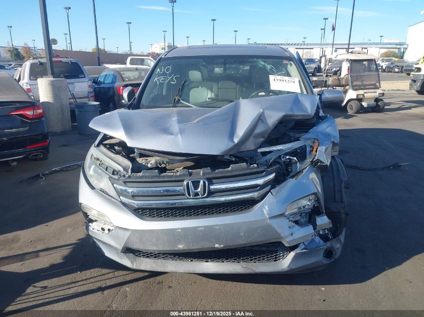 2016 Honda Pilot Ex-L VIN: 5FNYF5H5XGB026860 Lot: 43981251