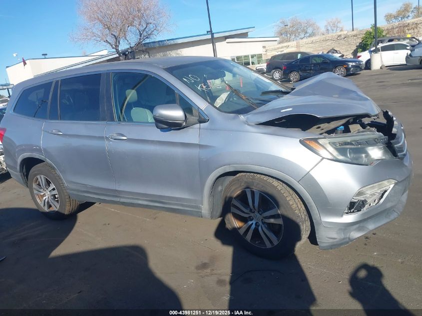 2016 Honda Pilot Ex-L VIN: 5FNYF5H5XGB026860 Lot: 43981251