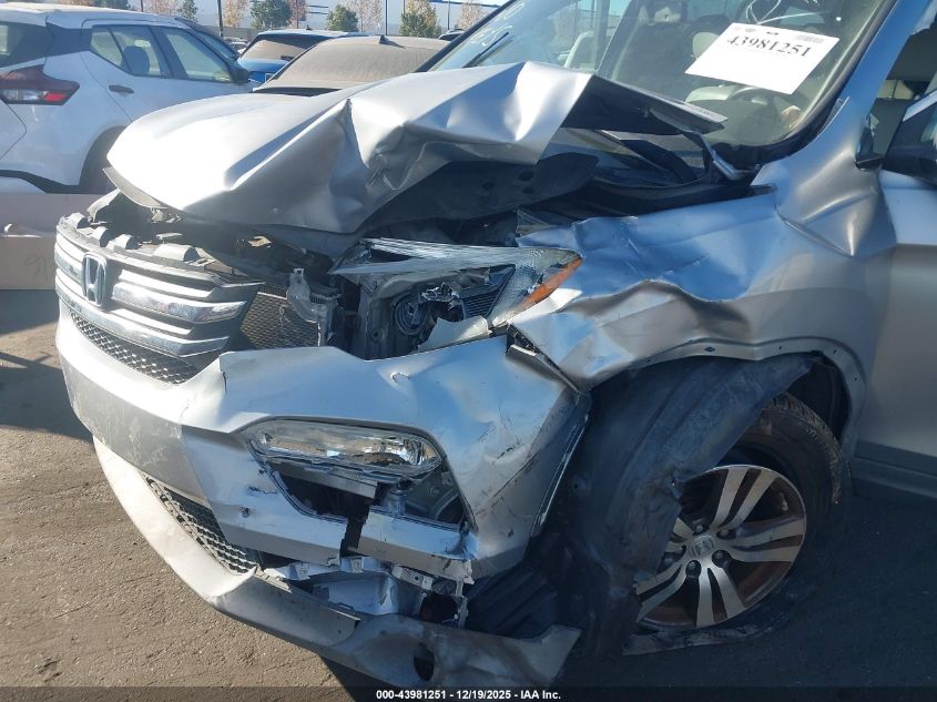2016 Honda Pilot Ex-L VIN: 5FNYF5H5XGB026860 Lot: 43981251