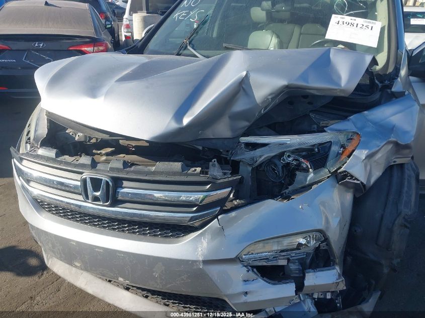 2016 Honda Pilot Ex-L VIN: 5FNYF5H5XGB026860 Lot: 43981251