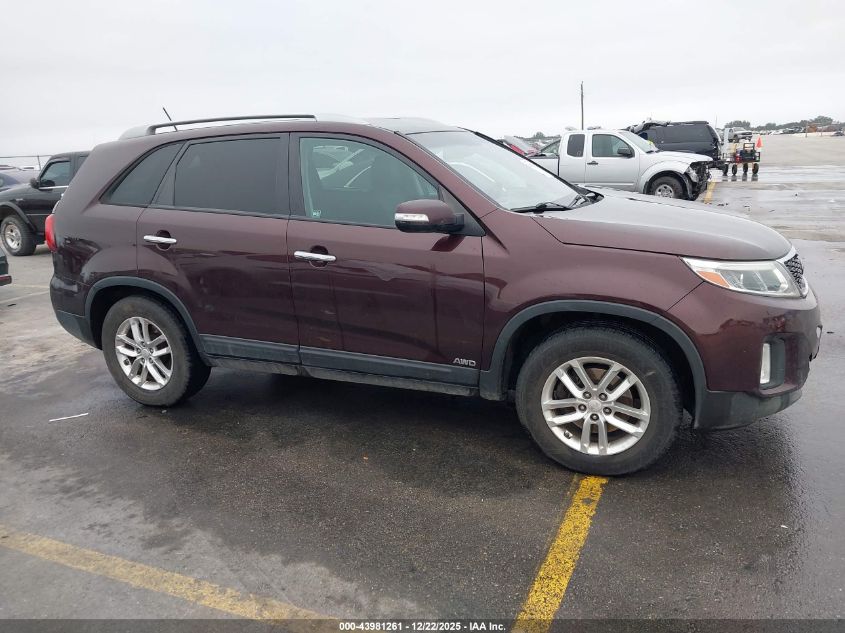 2015 Kia Sorento Lx VIN: 5XYKTCA66FG614901 Lot: 43981261