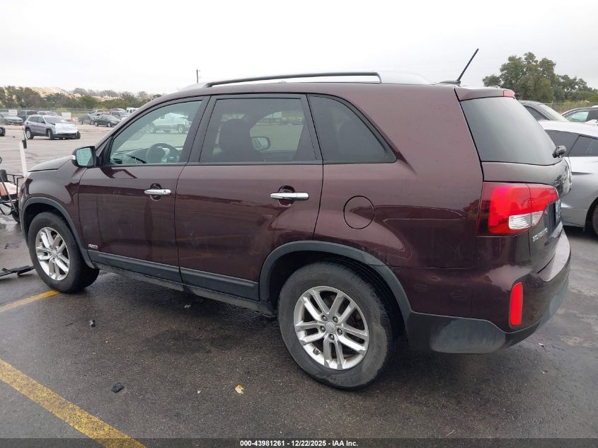 2015 Kia Sorento Lx VIN: 5XYKTCA66FG614901 Lot: 43981261