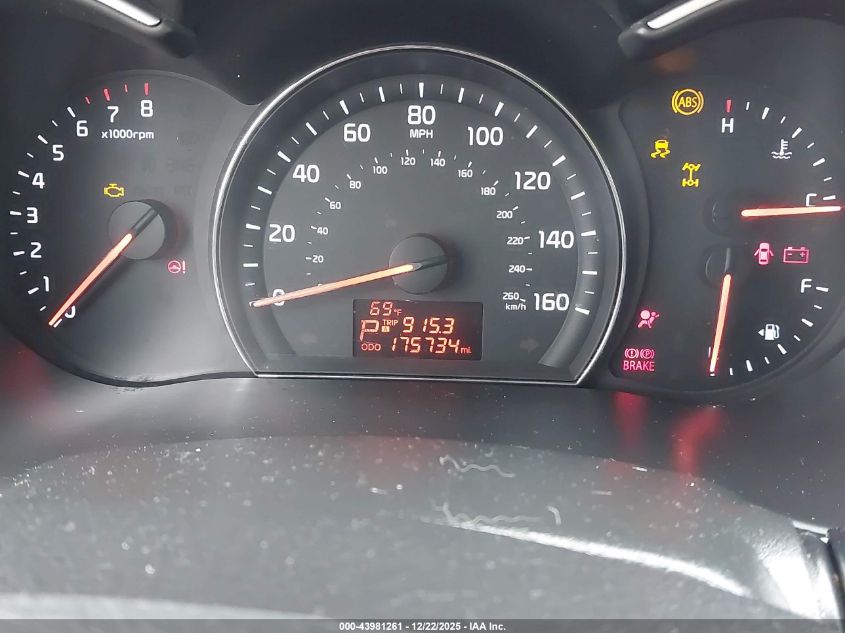 2015 Kia Sorento Lx VIN: 5XYKTCA66FG614901 Lot: 43981261