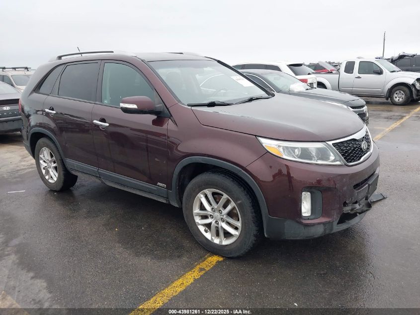 2015 Kia Sorento Lx VIN: 5XYKTCA66FG614901 Lot: 43981261
