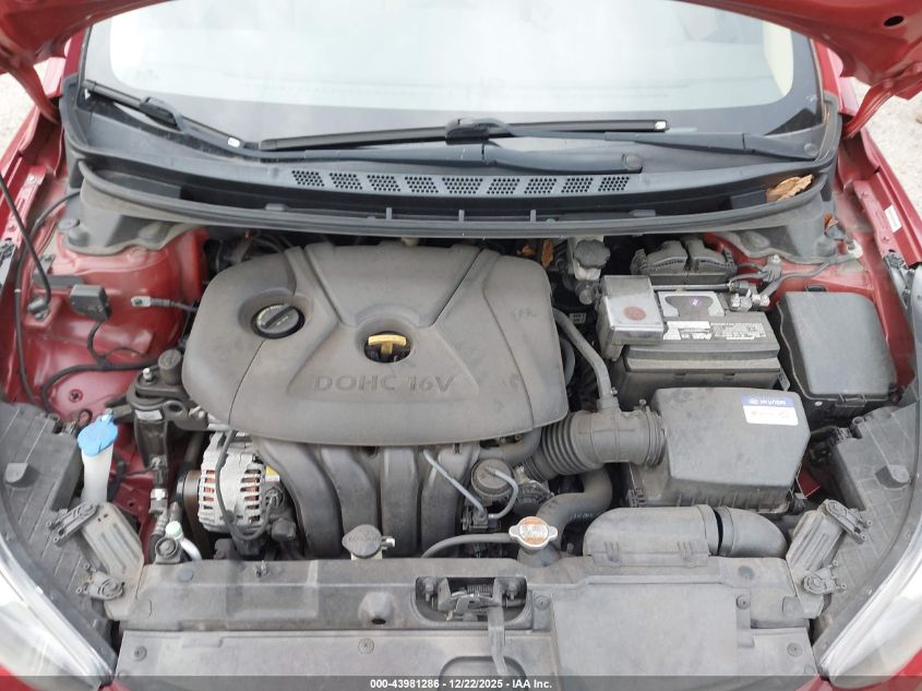 2012 Hyundai Elantra Gls (Ulsan Plant) VIN: KMHDH4AE3CU214341 Lot: 43981286