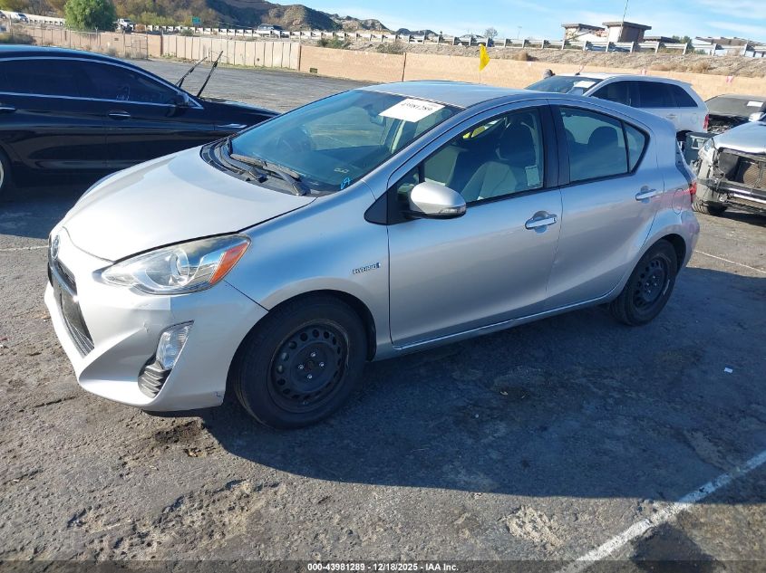2016 Toyota Prius C Two VIN: JTDKDTB33G1125682 Lot: 43981289