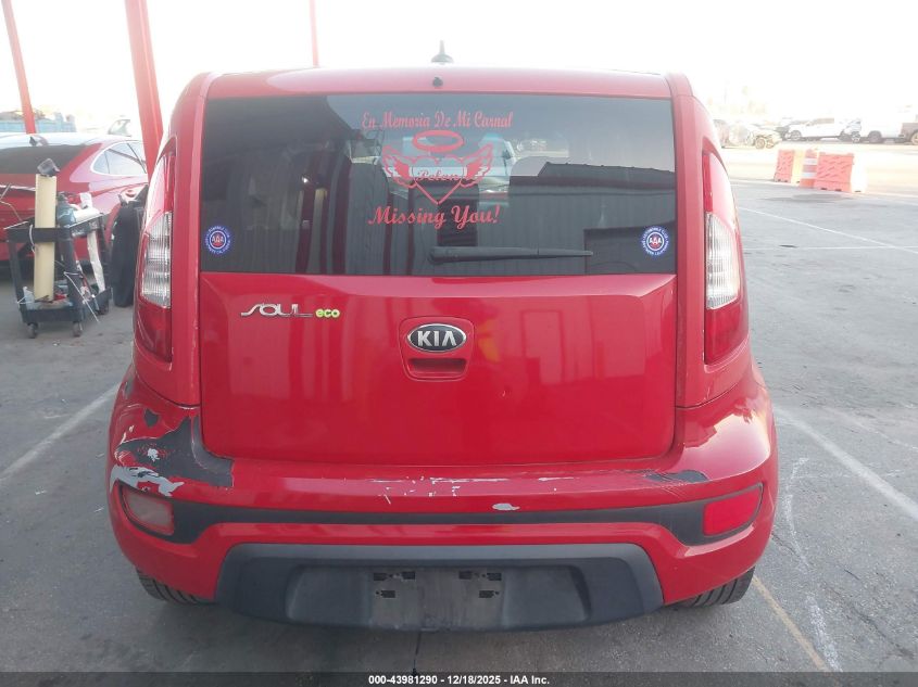 2013 Kia Soul + VIN: KNDJT2A66D7557860 Lot: 43981290