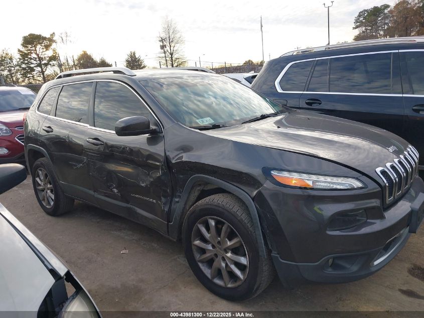 2015 Jeep Cherokee Limited VIN: 1C4PJMDBXFW718501 Lot: 43981300