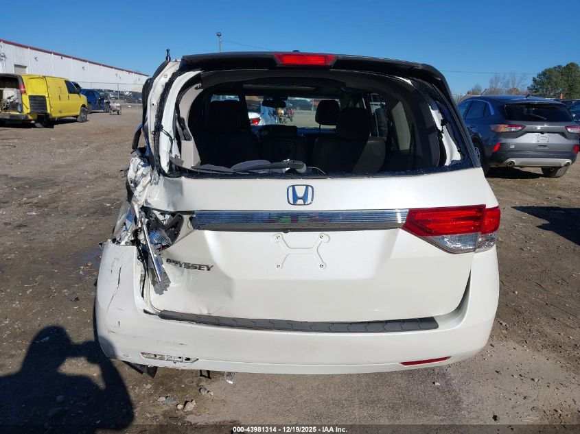 2014 Honda Odyssey Ex-L VIN: 5FNRL5H65EB065861 Lot: 43981314