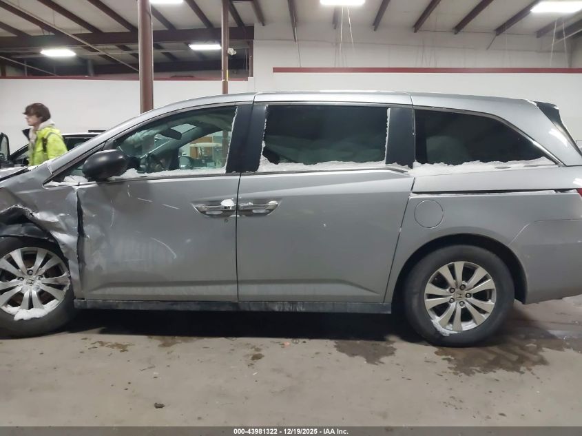 2016 Honda Odyssey Ex-L VIN: 5FNRL5H66GB091811 Lot: 43981322