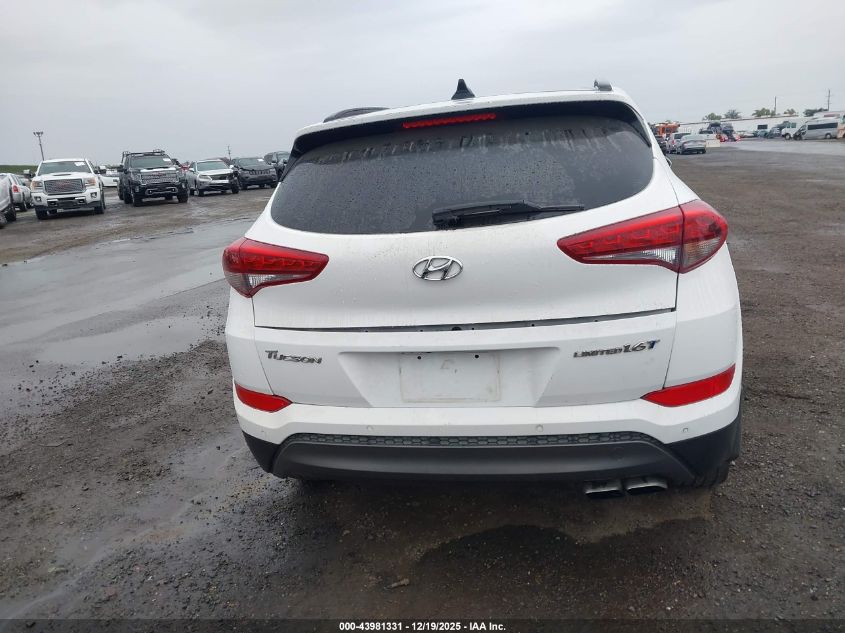 2016 Hyundai Tucson Limited VIN: KM8J33A24GU082763 Lot: 43981331
