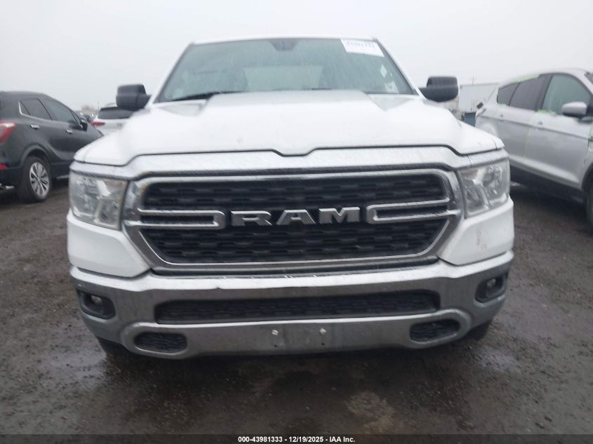 2022 Ram 1500 Big Horn 4X2 6'4 Box VIN: 1C6RREBT1NN218533 Lot: 43981333