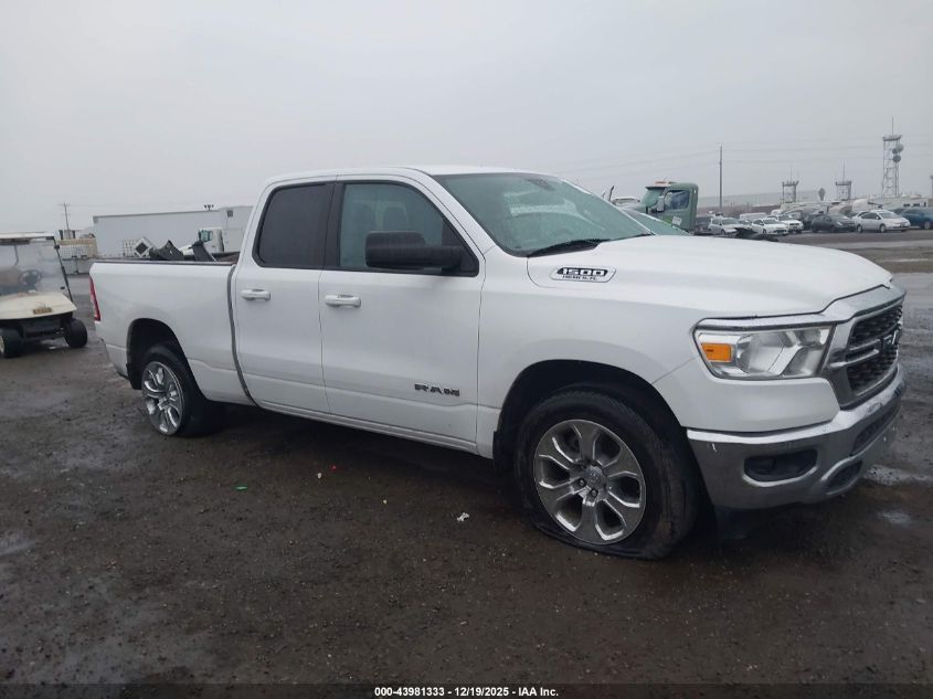 2022 Ram 1500 Big Horn 4X2 6'4 Box VIN: 1C6RREBT1NN218533 Lot: 43981333