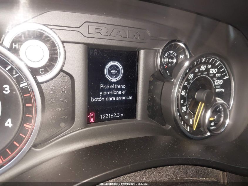 2019 Ram 2500 Big Horn 4X4 8' Box VIN: 3C6UR5JL7KG520196 Lot: 43981338