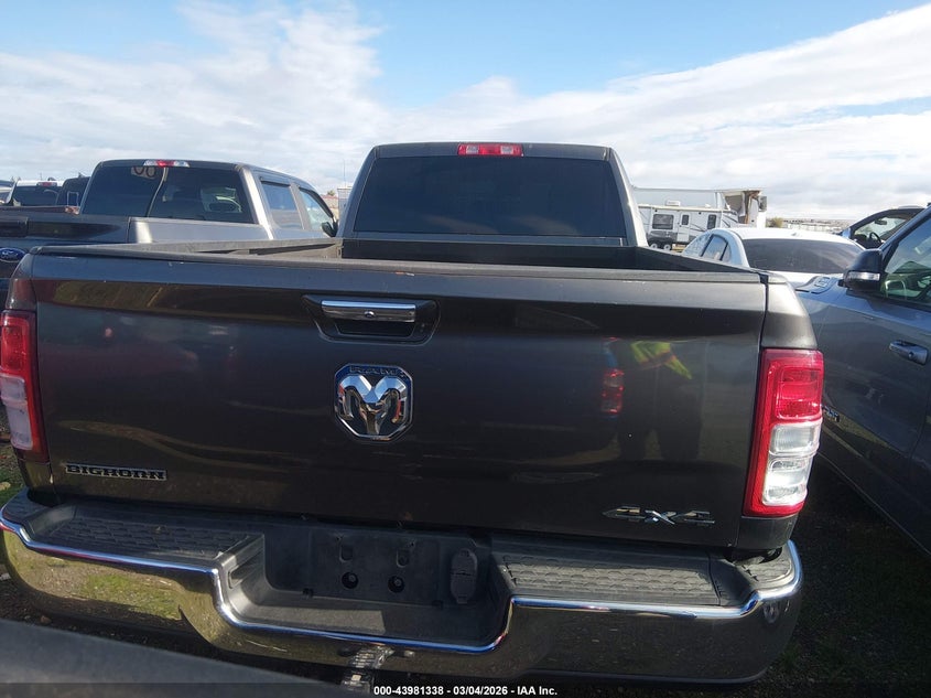 2019 Ram 2500 Big Horn 4X4 8' Box VIN: 3C6UR5JL7KG520196 Lot: 43981338