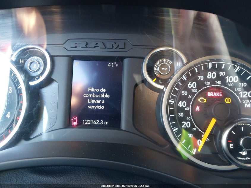 2019 Ram 2500 Big Horn 4X4 8' Box VIN: 3C6UR5JL7KG520196 Lot: 43981338