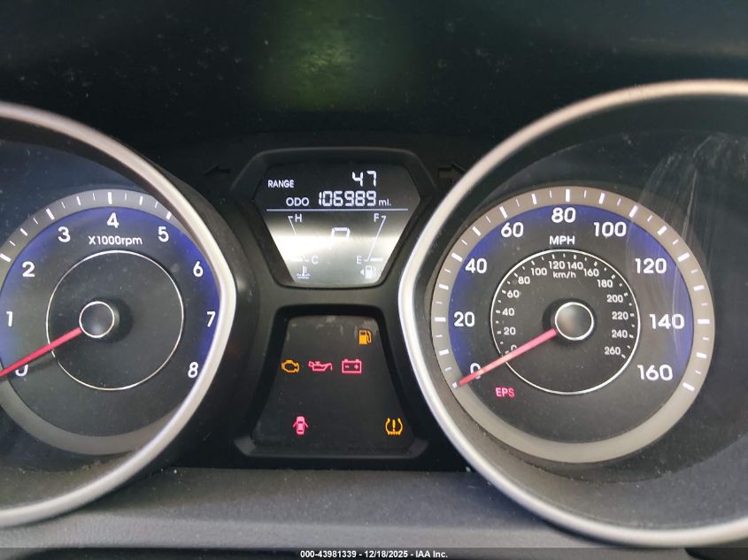 2013 Hyundai Elantra Gls VIN: KMHDH4AE9DU804822 Lot: 43981339