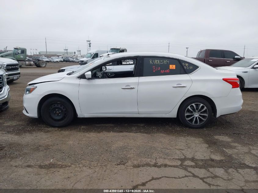 2017 Nissan Sentra Sv VIN: 3N1AB7AP0HY261877 Lot: 43981345