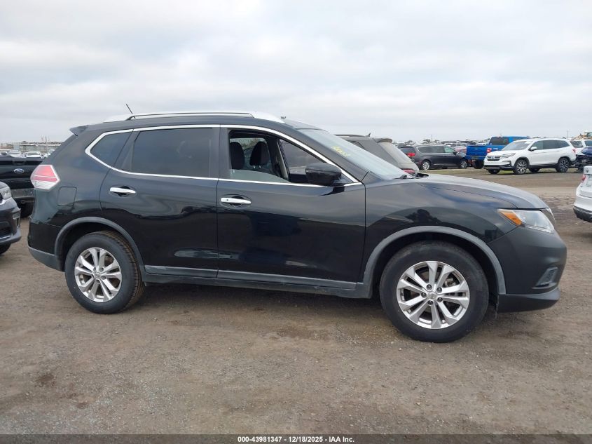 2016 Nissan Rogue S/Sl/Sv VIN: KNMAT2MT5GP698229 Lot: 43981347