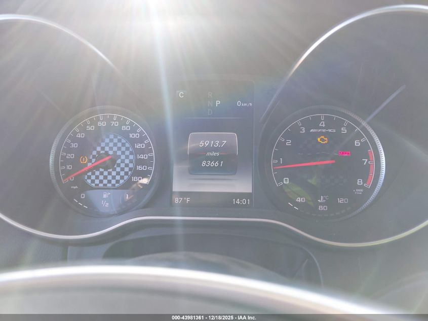 2017 Mercedes-Benz Amg C 43 4Matic VIN: 55SWF6EB3HU190815 Lot: 43981361