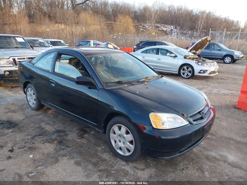 1HGEM22042L043486 2002 Honda Civic Ex auction photo 1