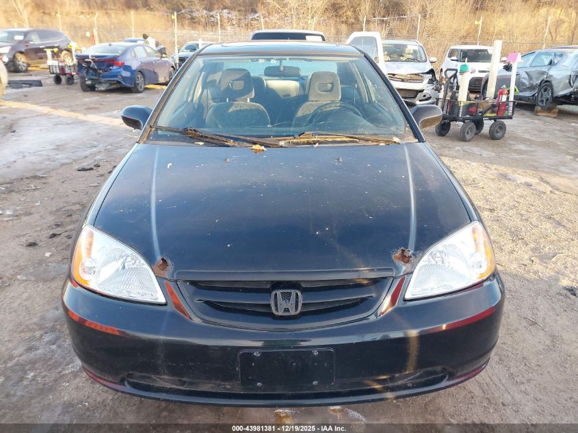 2002 Honda Civic Ex VIN: 1HGEM22042L043486 Lot: 43981381
