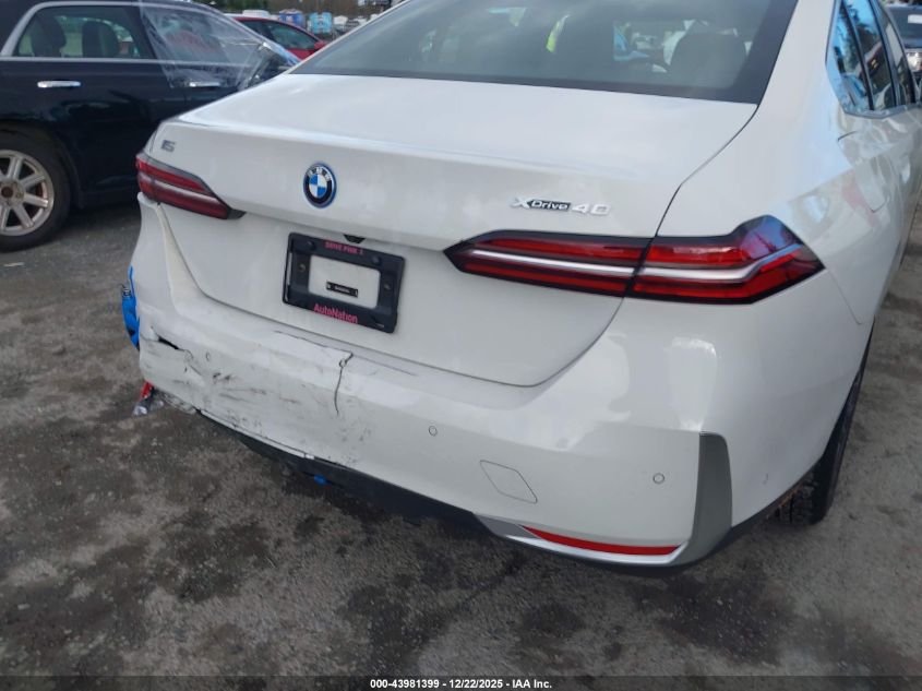 2025 BMW I5 xDrive40 VIN: WBY13HG02SCS72257 Lot: 43981399