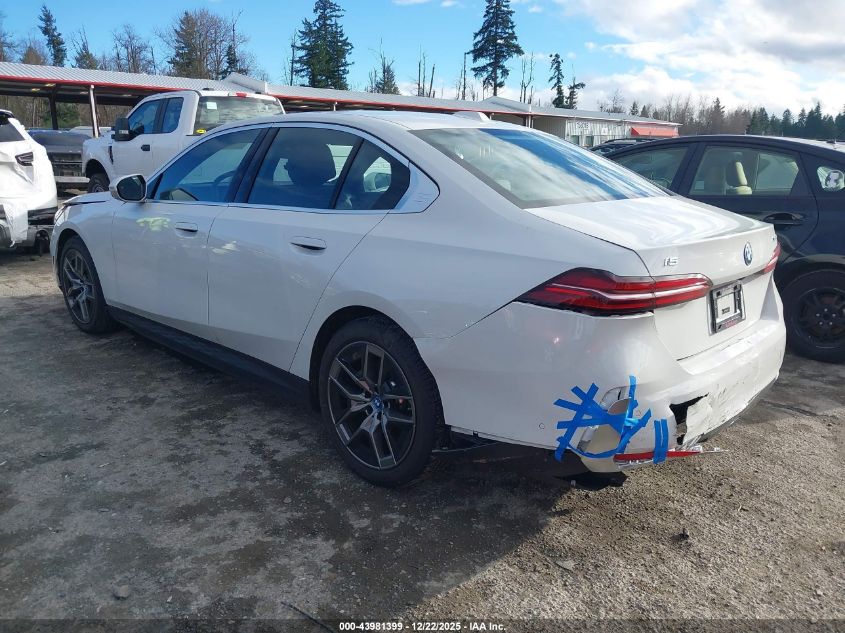 2025 BMW I5 xDrive40 VIN: WBY13HG02SCS72257 Lot: 43981399