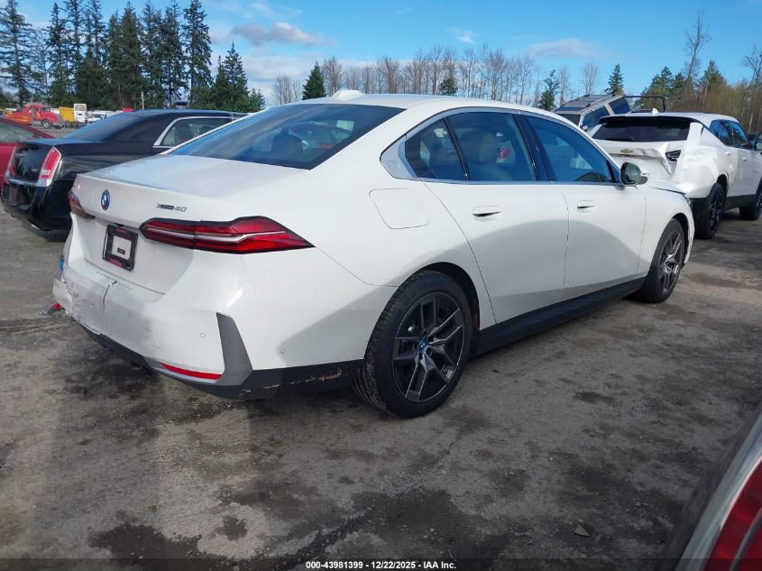 2025 BMW I5 xDrive40 VIN: WBY13HG02SCS72257 Lot: 43981399