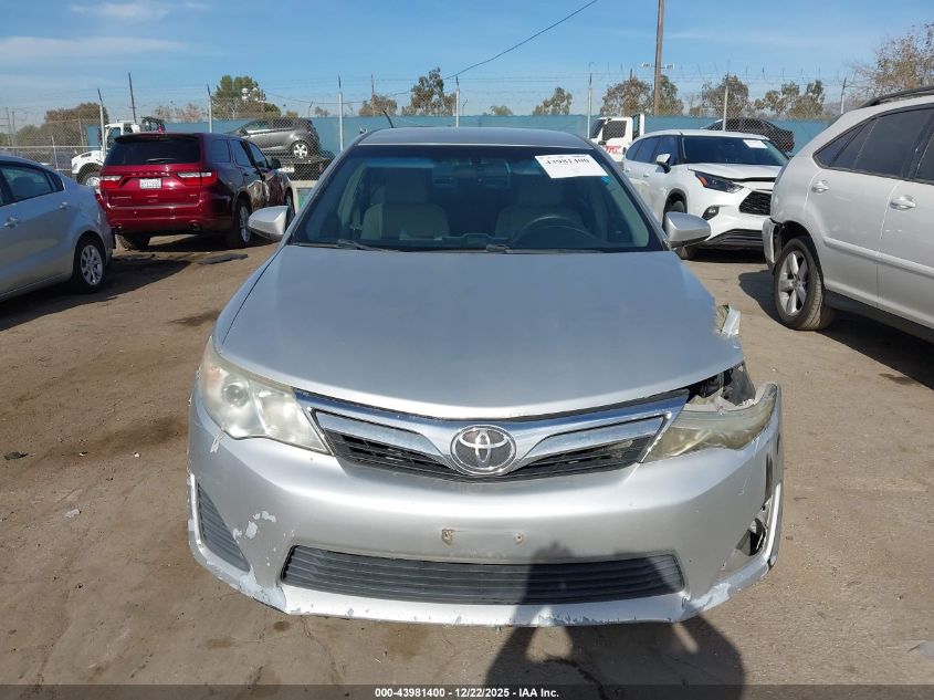 2012 Toyota Camry Le VIN: 4T1BF1FK2CU041566 Lot: 43981400