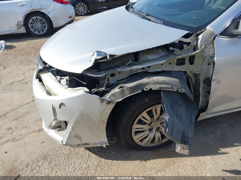 2012 Toyota Camry Le VIN: 4T1BF1FK2CU041566 Lot: 43981400