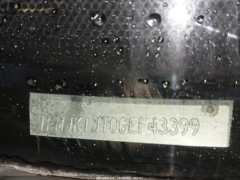 2016 Ford Expedition El Xlt VIN: 1FMJK1JT0GEF43399 Lot: 43981416