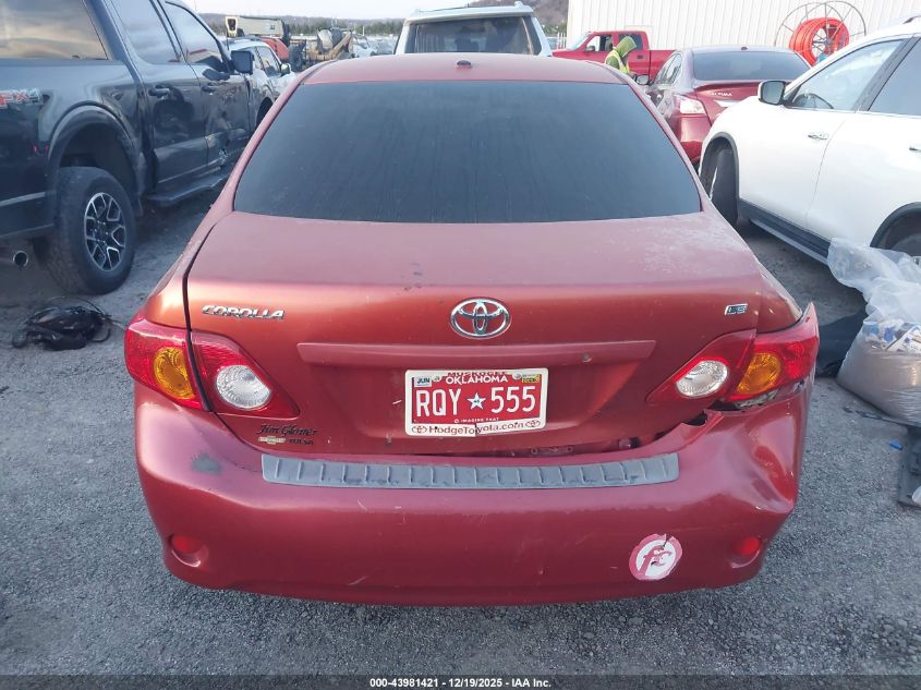 2009 Toyota Corolla Le VIN: JTDBL40E099041708 Lot: 43981421