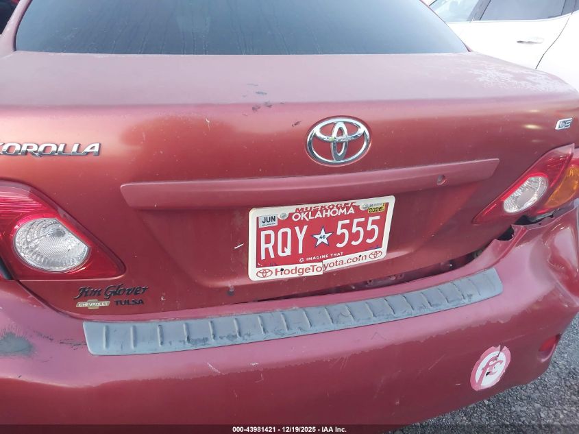 2009 Toyota Corolla Le VIN: JTDBL40E099041708 Lot: 43981421