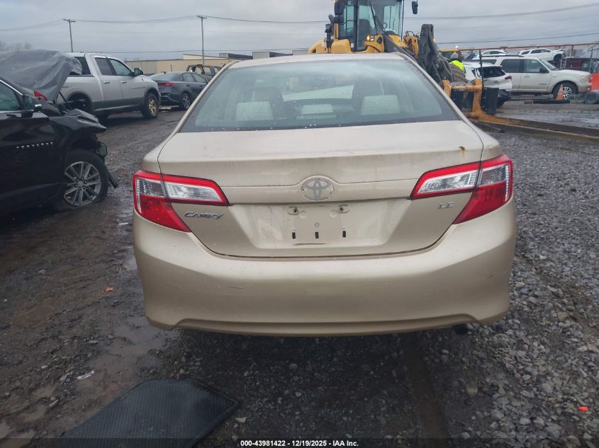 2012 Toyota Camry Le VIN: 4T4BF1FK1CR174048 Lot: 43981422