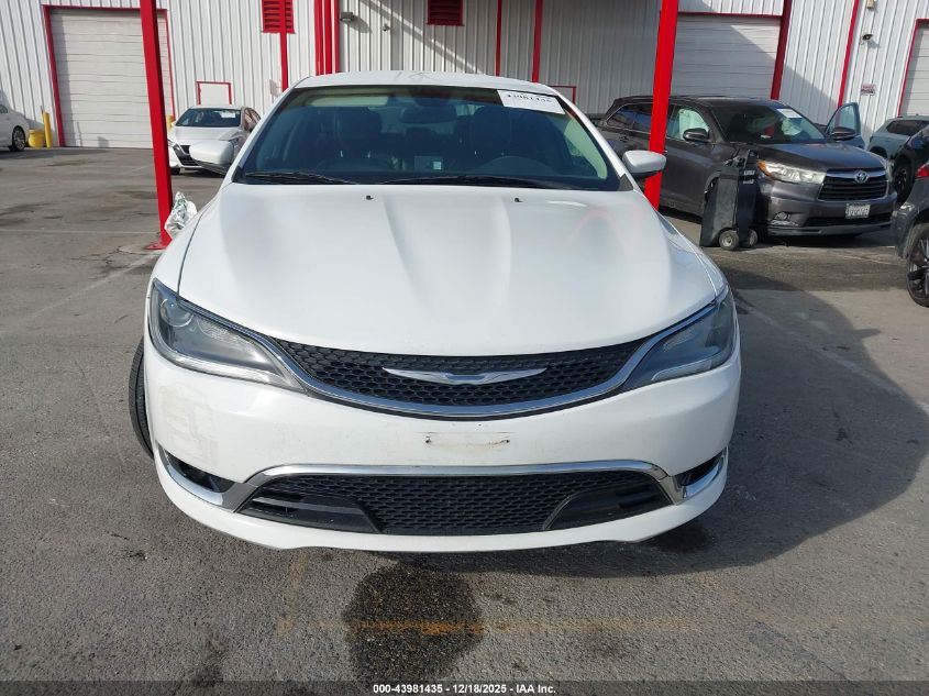 2015 Chrysler 200 C VIN: 1C3CCCCB2FN576353 Lot: 43981435