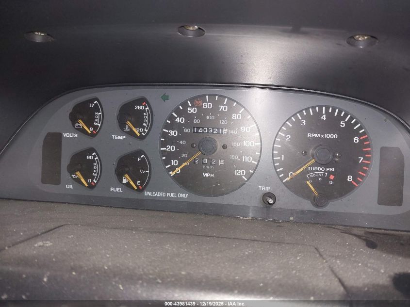 1991 Ford Probe Gt VIN: 1ZVPT22L8M5122359 Lot: 43981439