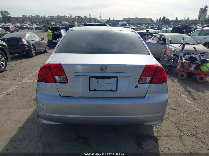 2004 Honda Civic Vp VIN: 2HGES16444H593963 Lot: 43981448