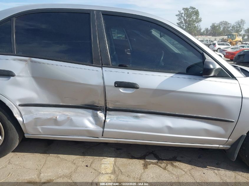 2004 Honda Civic Vp VIN: 2HGES16444H593963 Lot: 43981448