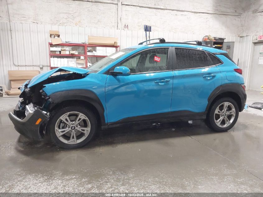2022 Hyundai Kona Sel VIN: KM8K6CAB3NU757429 Lot: 43981459