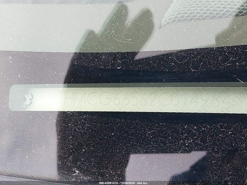 2002 Honda Accord 2.3 Lx VIN: JHMCG66562C014984 Lot: 43981474